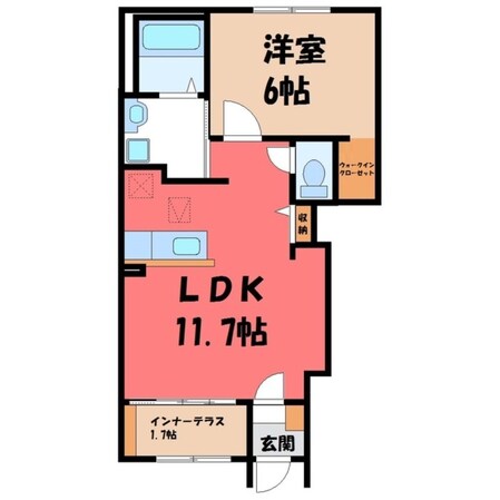 古河駅 徒歩23分 1階の物件間取画像